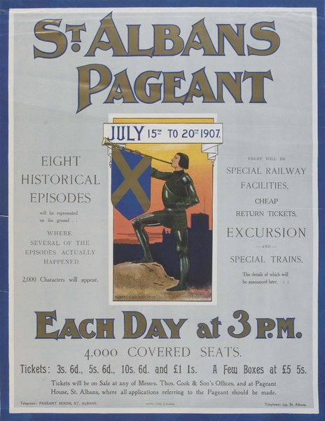 Poster advertising 1907 pageant