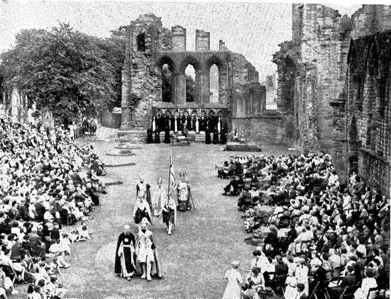 Arbroath, Photograph of the main scene in 1949 showing the Abbot of Aberbrothnock 