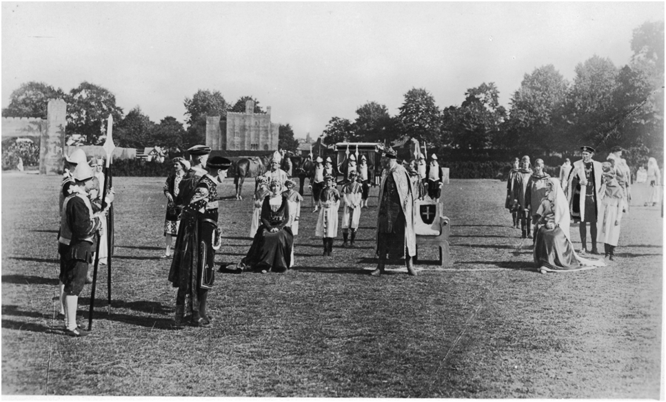 Carlisle Pageant, 1928: Edward I condemns two of his Scottish opponents to death