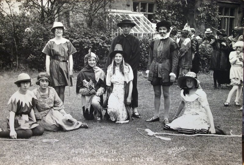 Performers at Moreton (Dorset) Pageant, 1923