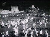 Pageant of Mount Grace players performing amidst the ruins of Mount Grace 2