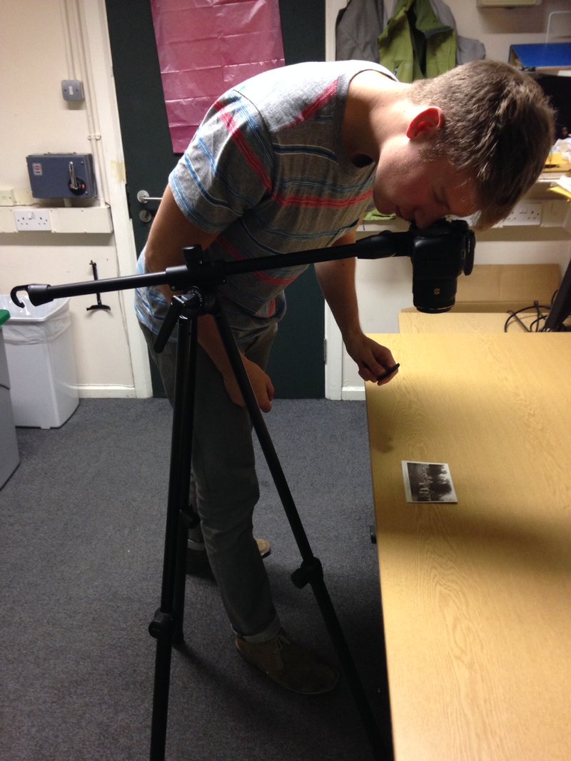 Tom trying out camera