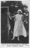 Carlisle Pageant, 1928: Performer in the role of the narrator - Father Time